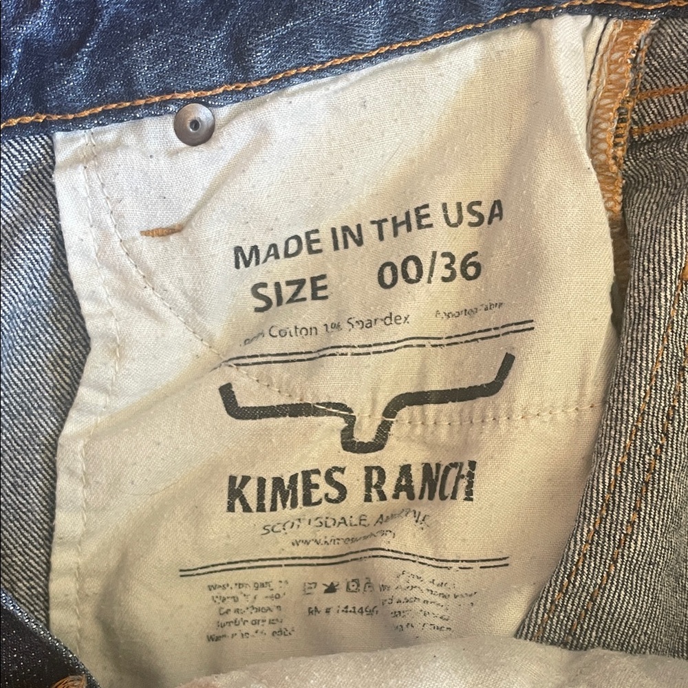 Kimes Ranch Dark Blue Flare Jeans - Picture 2 of 7